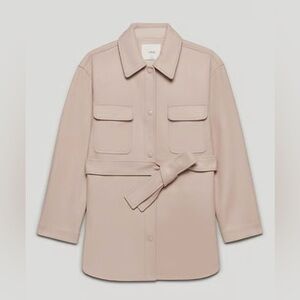 Wilfred Belted Trench Coat in Light Blush
